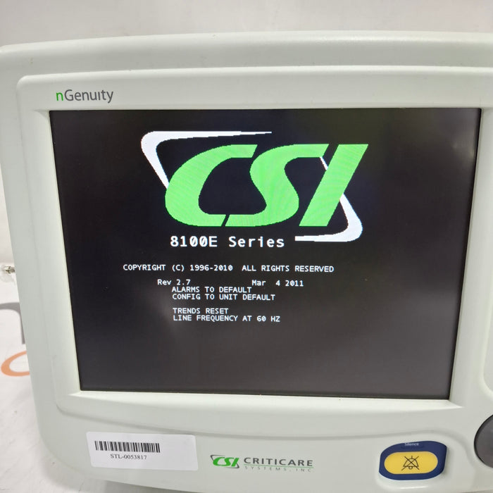 Criticare nGenuity 8100EP Patient Monitor