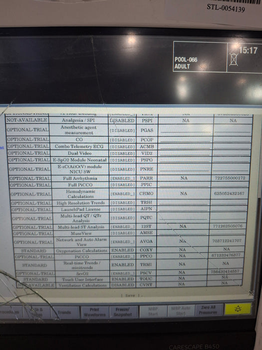 GE Healthcare Carescape B450 Critical Care Patient Monitor