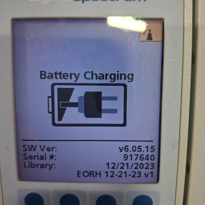 Baxter Sigma Spectrum 6.05.15 with B/G Battery Infusion Pump