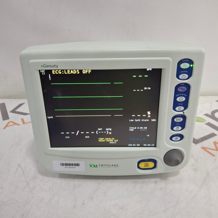 Criticare nGenuity 8100EP1 Patient Monitor