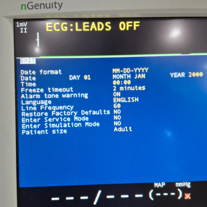 Criticare nGenuity 8100EP1 Patient Monitor