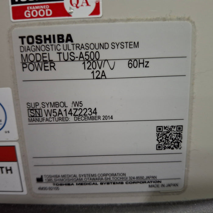 Toshiba Aplio 500 TUS-A500 Ultrasound