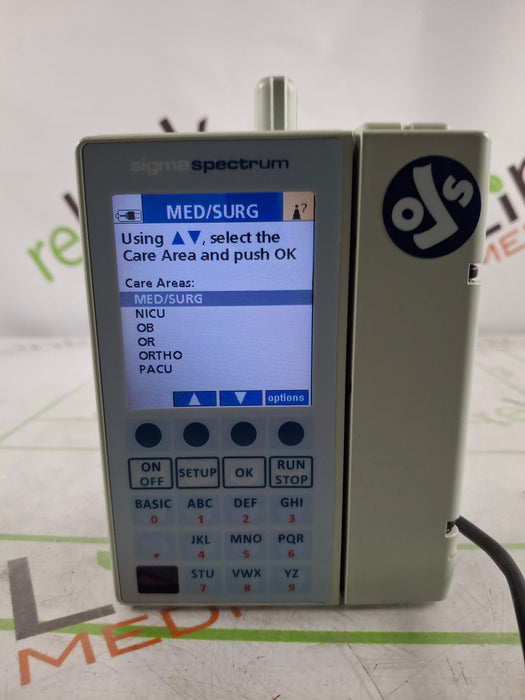 Baxter Sigma Spectrum 6.05.14 with B/G Battery Infusion Pump