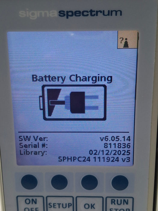 Baxter Sigma Spectrum 6.05.14 with B/G Battery Infusion Pump