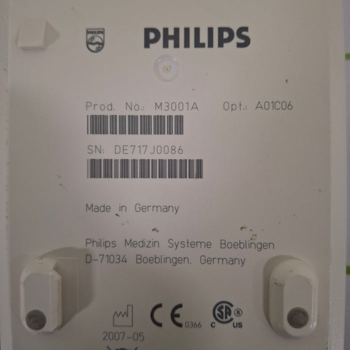 Philips M3001A-A01C06 Fast SpO2, NIBP, ECG, Temp, IBP MMS Module