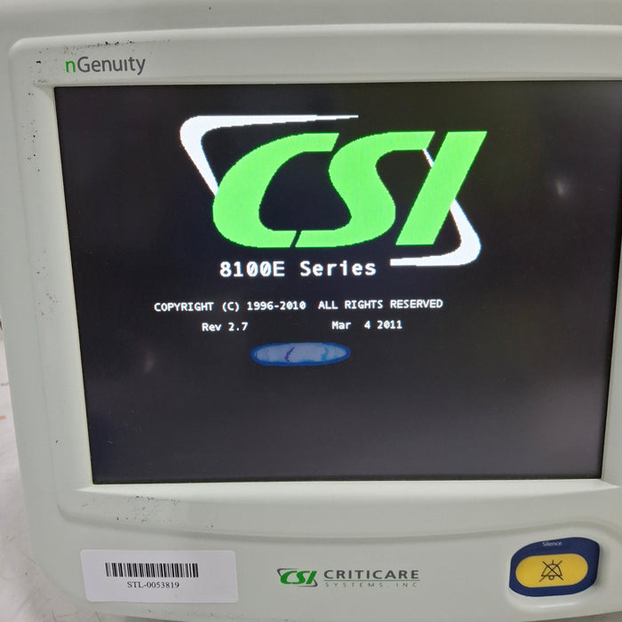 Criticare nGenuity 8100EP1 Patient Monitor