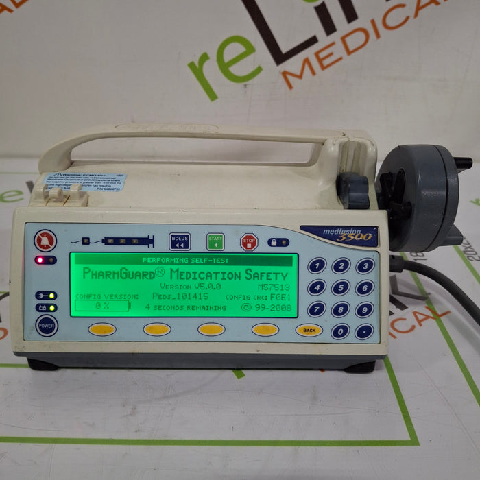 Smiths Medical Medfusion 3500 Version 5 Syringe Infusion Pump