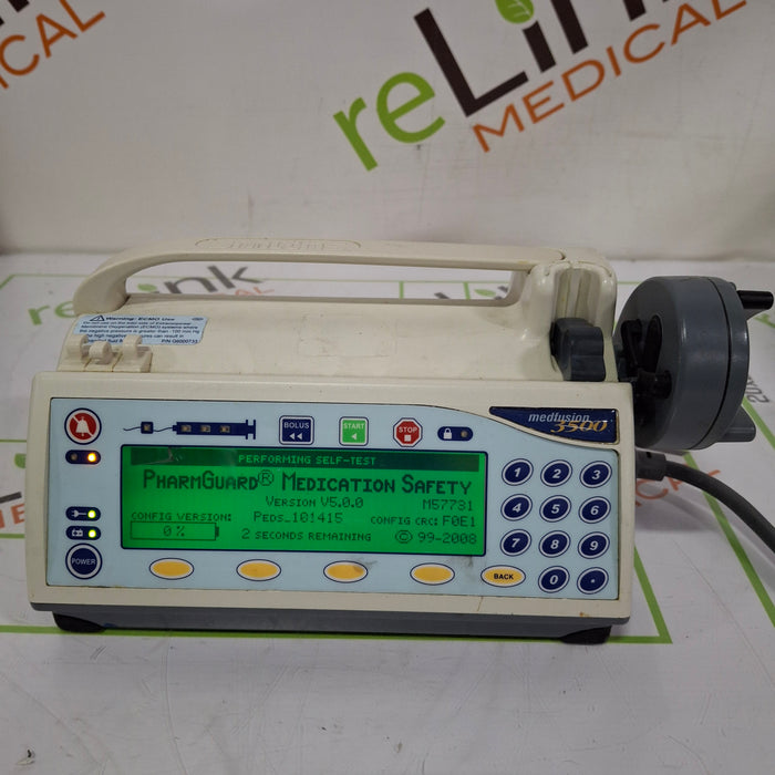 Smiths Medical Medfusion 3500 Version 5 Syringe Infusion Pump