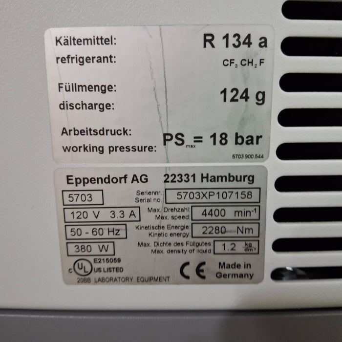 Eppendorf 5702R Refrigerated Centrifuge