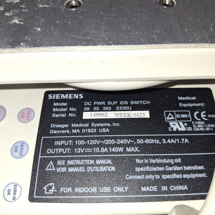 Draeger Medical Infinity Docking Station Power Supply