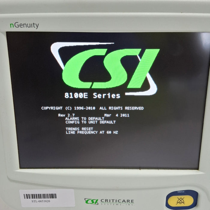 Criticare nGenuity 8100EP Patient Monitor