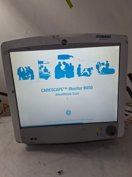 GE Healthcare Carescape B650 Anesthesia Care Patient Monitor