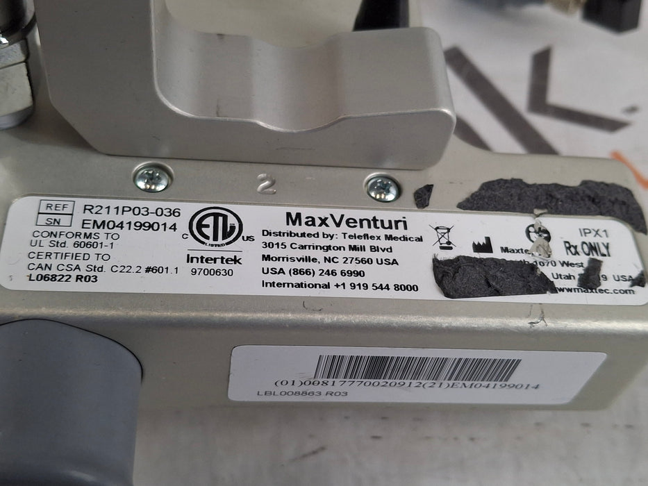 Maxtec, Inc. MaxVenturi Blender w/O2 Analyzer