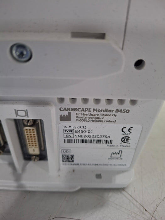 GE Healthcare Carescape B450 Critical Care Patient Monitor