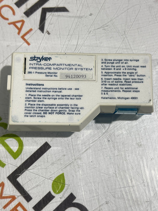 Stryker 295-1 Pressure Monitor