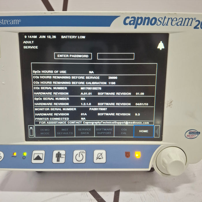 Oridion Capnostream 20P Capnography Monitor