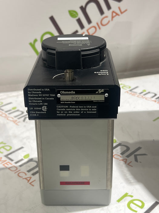 Datex-Ohmeda Fluotec 5 Halothane Vaporizer