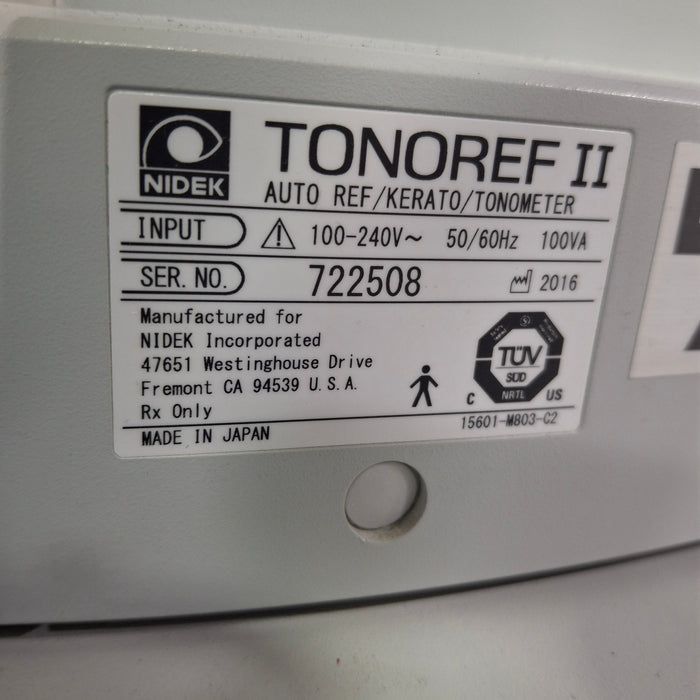 Nidek Tonoref II Auto Ref/Kerato/Tonometer