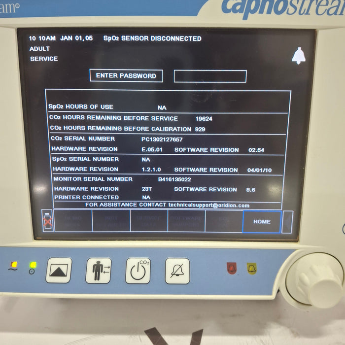 Oridion Capnostream 20P Capnography Monitor