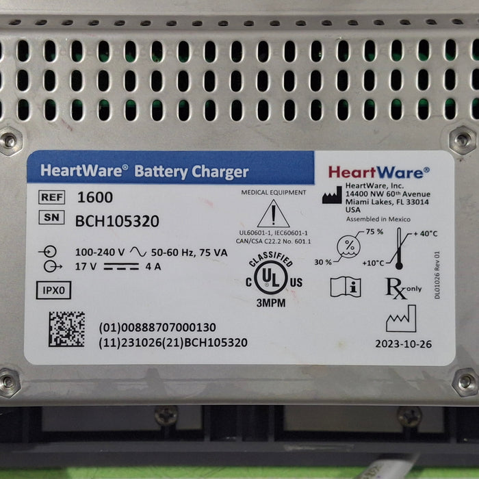 Heartware Model 1600 Battery Charger