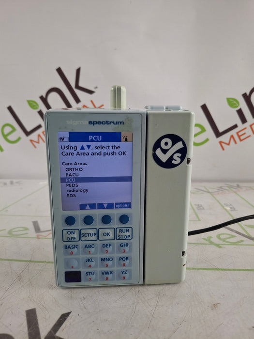 Baxter Sigma Spectrum 6.05.15 with B/G Battery Infusion Pump