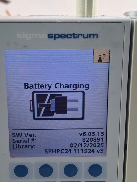 Baxter Sigma Spectrum 6.05.15 with B/G Battery Infusion Pump