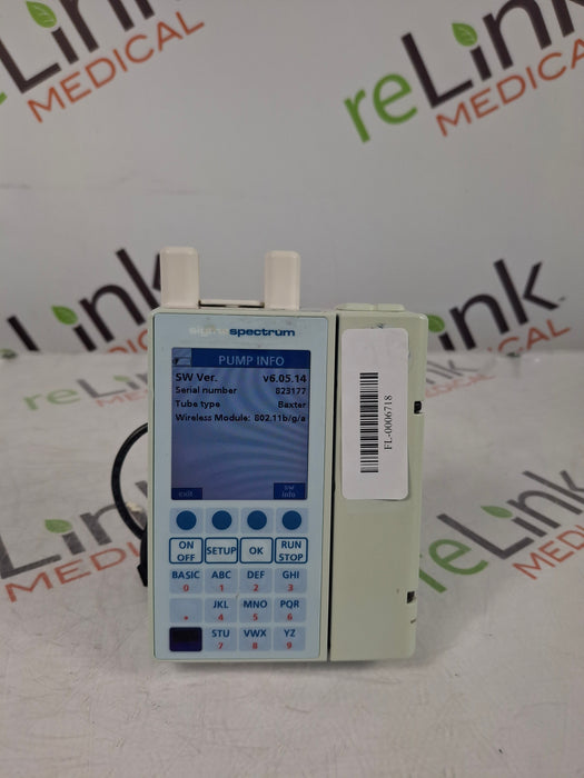 Baxter Sigma Spectrum 6.05.14 with A/B/G/N Battery Infusion Pump
