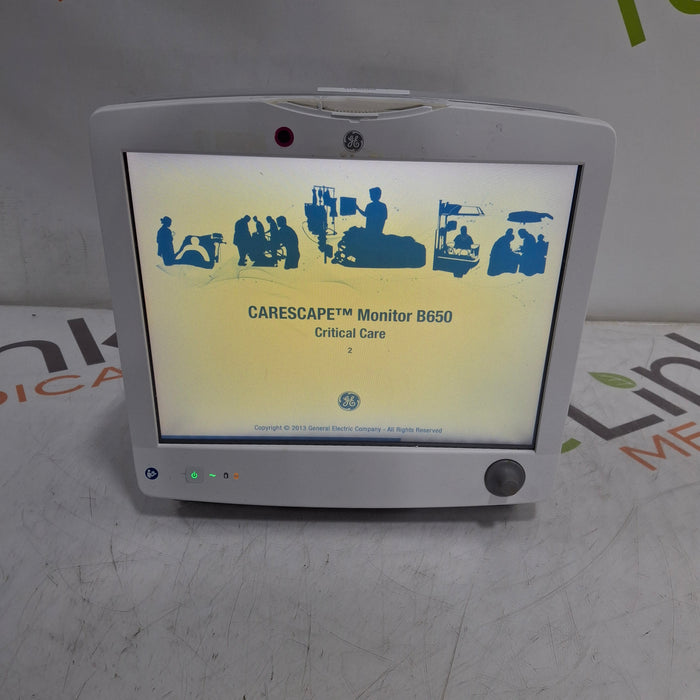 GE Healthcare Carescape B650 Critical Care Patient Monitor
