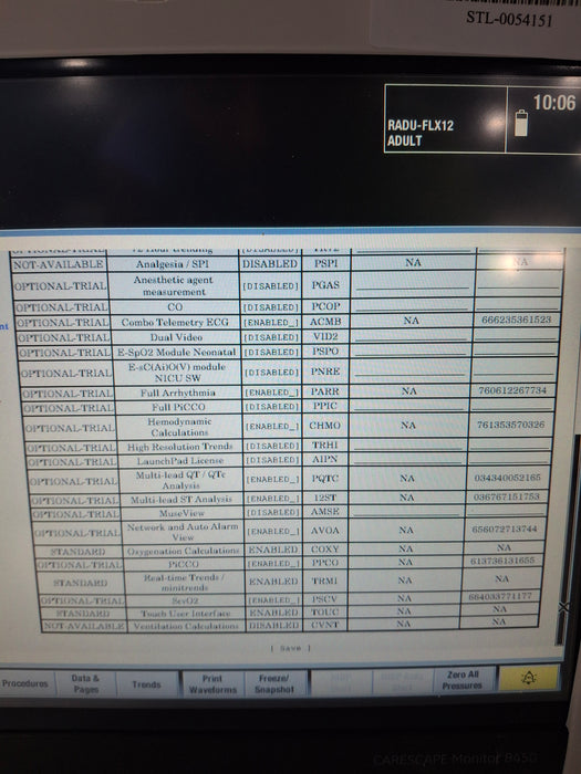 GE Healthcare Carescape B450 Critical Care Patient Monitor