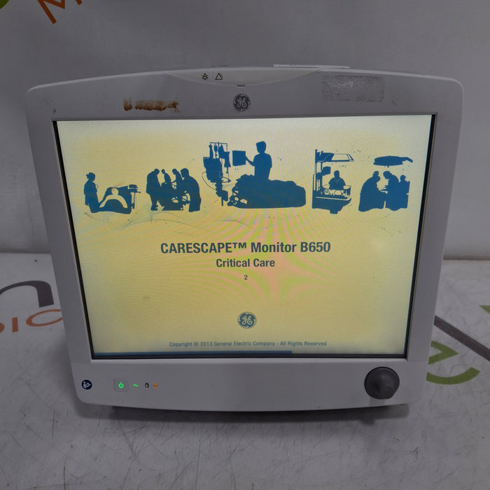 GE Healthcare Carescape B650 Critical Care Patient Monitor