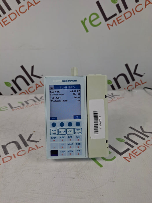 Baxter Sigma Spectrum 6.02.07 with B/G Battery Infusion Pump