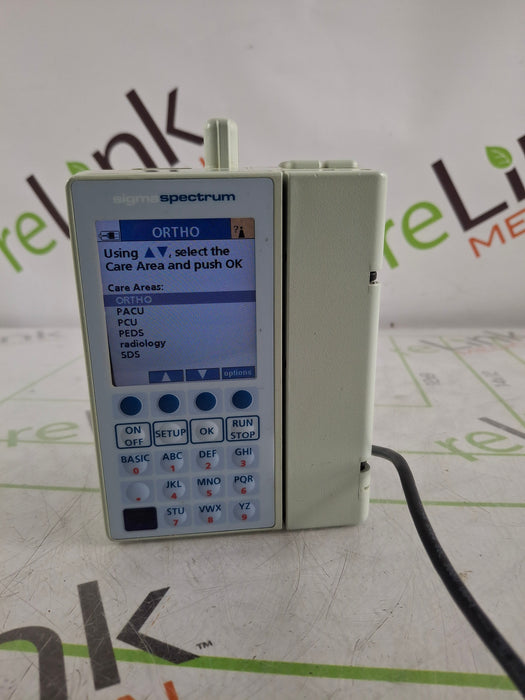 Baxter Sigma Spectrum 6.05.14 with B/G Battery Infusion Pump
