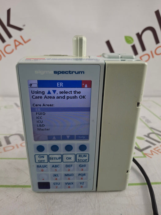 Baxter Sigma Spectrum 6.02.07 with B/G Battery Infusion Pump