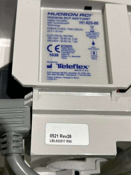 Teleflex Medical Hudson RCI Neptune Heated Humidifier