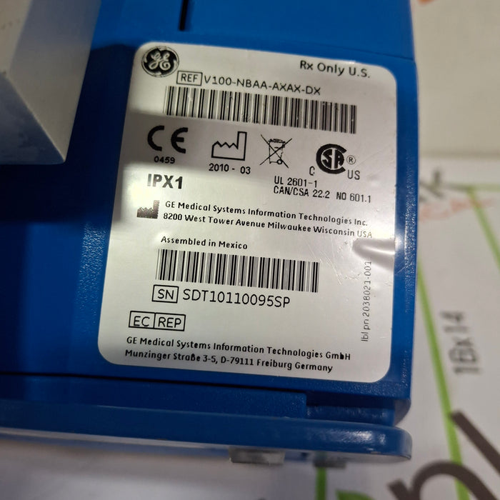 GE Healthcare Dinamap V100 - NIBP, SpO2, Temp Vital Signs Monitor