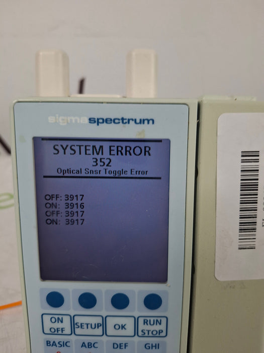 Baxter Sigma Spectrum with A/B/G/N Battery Infusion Pump