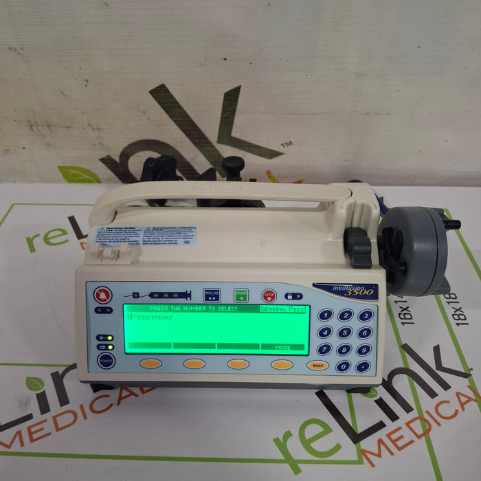 Smiths Medical Medfusion 3500 Version 6 Syringe Infusion Pump