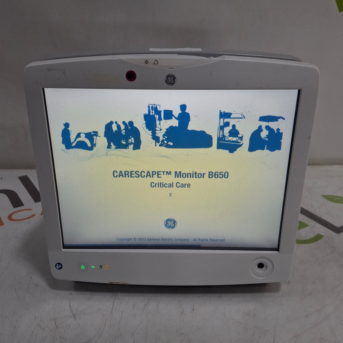 GE Healthcare Carescape B650 Critical Care Patient Monitor