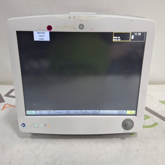 GE Healthcare Carescape B650 Critical Care Patient Monitor