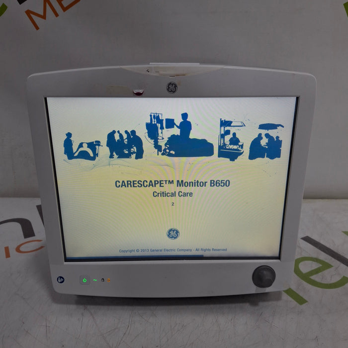 GE Healthcare Carescape B650 Critical Care Patient Monitor