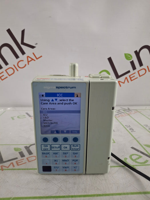 Baxter Sigma Spectrum 6.02.07 with B/G Battery Infusion Pump