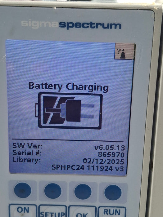 Baxter Sigma Spectrum 6.05.13 with A/B/G/N Battery Infusion Pump