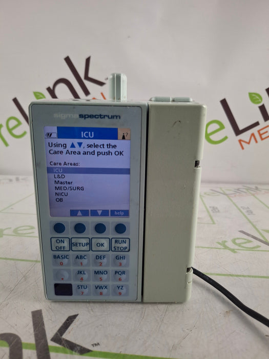 Baxter Sigma Spectrum 6.02.07 with B/G Battery Infusion Pump