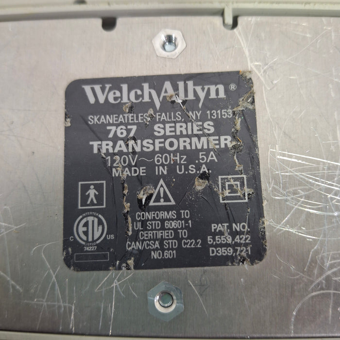 Welch Allyn 767 Otoscope/Ophthalmoscope Wall Tranformer