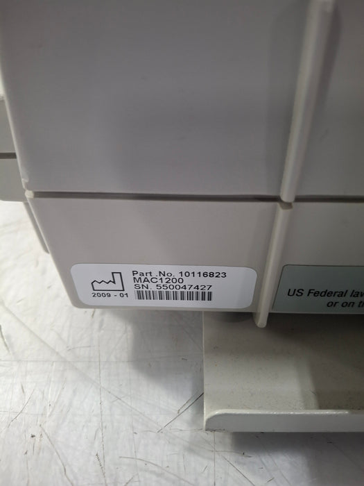 GE Healthcare MAC 1200 ECG