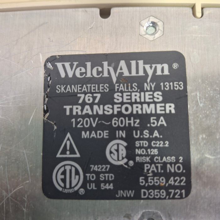 Welch Allyn 767 Otoscope/Ophthalmoscope Wall Tranformer