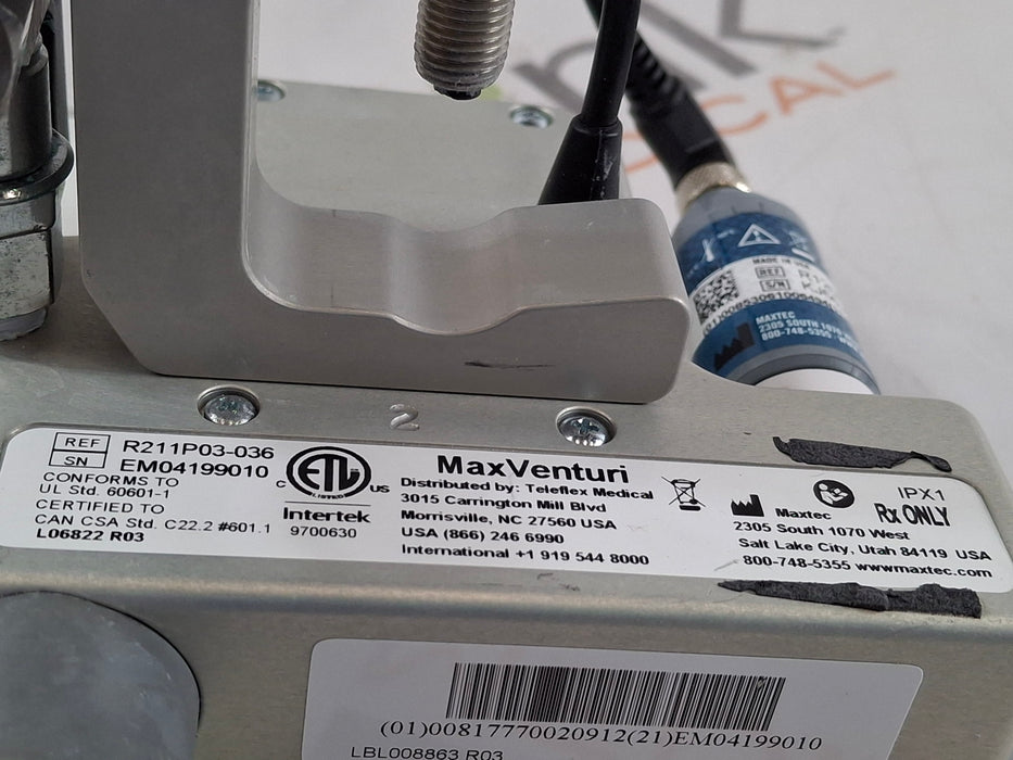 Maxtec, Inc. MaxVenturi Blender w/O2 Analyzer