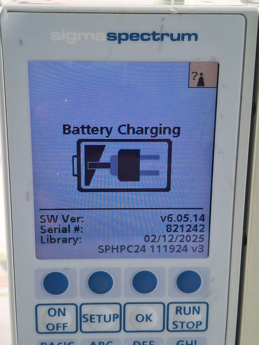 Baxter Sigma Spectrum 6.05.14 with B/G Battery Infusion Pump