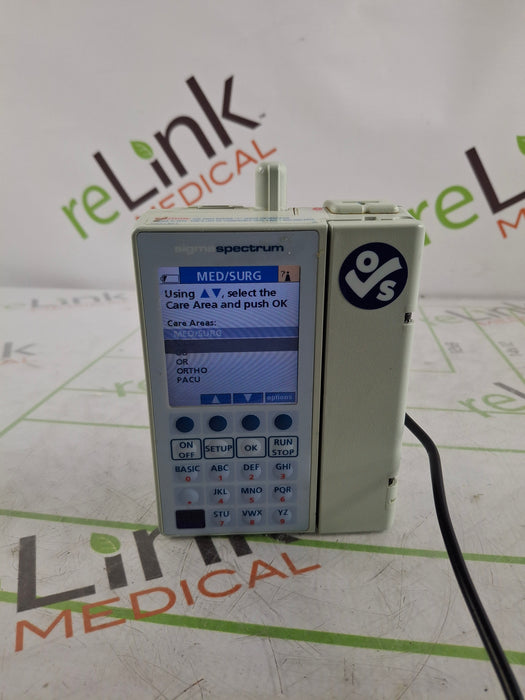 Baxter Sigma Spectrum 6.05.14 with B/G Battery Infusion Pump