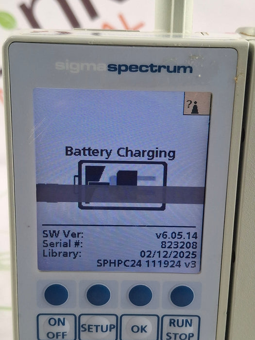 Baxter Sigma Spectrum 6.05.14 with B/G Battery Infusion Pump